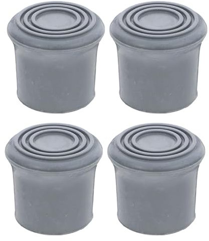 DIYEAH 4Pcs Non-Slip Rubber Feet Replacement for Shower Chair, Bath Stool, Toilet Chair and Walking Cane