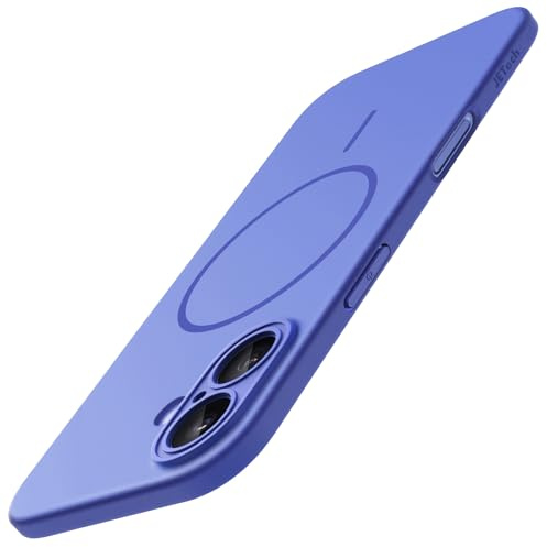 JETech Magnetische Dünn Hülle für iPhone 16, Ultramarin | Kompatibel mit MagSafe, Kameraschutz, Ultradünne Matte Oberfläche, Leichtdesign