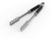 tepro Grillzubehör Grillzange Classic aus Edelstahl mit Soft-Touch-Griffen Edelstahl/Schwarz