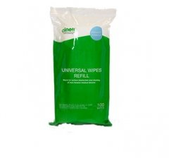 Clinell Universal Disinfection Wipes Tub Refills (Pack of 100) (CWTUB100R)