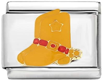AKKi Italian Charms Armband Classic glieder Italy Charm,Silber Gold Edelstahl Links Kult modele Blume Tiere Herz für Basisarmband Glänzend matt Farbe kompatibel mit Original Strass Herz in rot N1