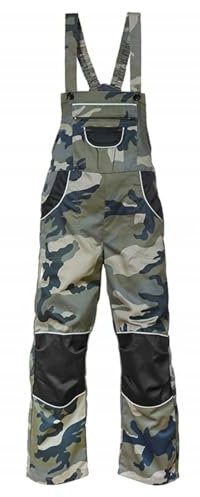 CXS Pinocchio/Woody Tuta da Lavoro per Bambini, Tuta da Bambino, Pantaloni da Lavoro per Bambini, Pantaloni da Giardino per Bambini, (Camouflage - Tuta da Lavoro, 100)