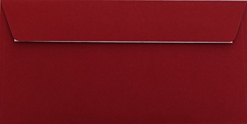 100 / Briefumschläge/Bordeaux/Din lang / 11 x 22 cm/mit Haftstreifen/Grammatur 120 g/m²