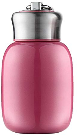 280ML/9.85Oz Small Mini Vacuum Insulated Water Bottle Portable Leakproof Travel Mug Stainless Steel Cold and Hot Thermal Flask for Kids Children Women School Office Coffee Milk Tea (Rose)