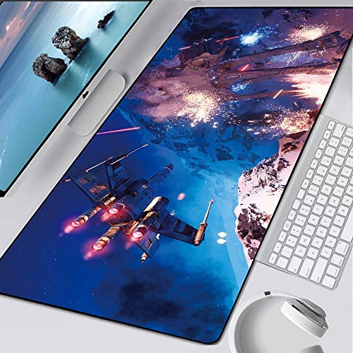 BILIVAN Tapis de souris Star Wars XXL pour ordinateur portable - Tapis de souris de jeu HD - Grand XL - 900 x 400 x 3 mm