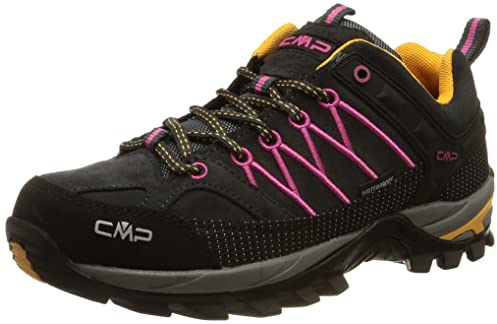 CMP Rigel Low Wmn Trekking Shoes Wp Damen Wanderschuhe, Anthracite Bougainvillea, 38 EU