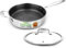 3.4QT Stainless Steel Jumbo Cooker - Triply Kitchenware Jumbo Cooker with Glass Lid - DAKIN Etching Non-Stick Coating, Scratch-resistant Raised-up Honeycomb Fire Textured Pattern - NutriChef NC3PSAUC
