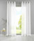 YASMIN 2er Set Ösengardinen HxB 280x140 cm Weiß Transparent »Basel« Gardine Bleiband Store Vorhang, 20332TR2