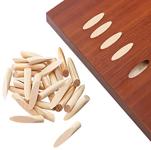 Shiwaki 50pcs Solid Wood Pocket Hole Plugs for Inclined and Vertical Holes