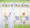Kinderzimmer Vorhänge Gardinen 2er Set - Safari Grün - mit Schlaufen für Baby Kinder