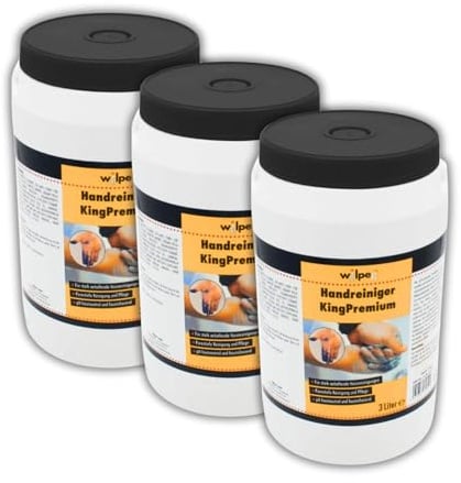 WILPEG Handwaschpaste Werkstatt 3L | Handreiniger Öl & Fett | Maiskolben & Walnussschale | Sheabutter & Kokosfett | Kein Silikon | Kein Mikroplastik | pH-hautneutral