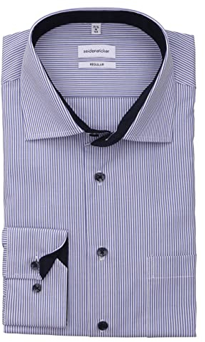 Chemise business homme Seidensticker - coupe classique - sans repassage - col Kent - manches longues - 100 % coton