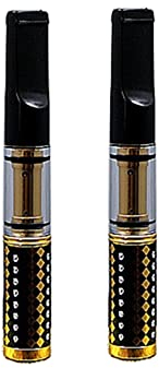 Porte-cigarettes avec filtre pour homme - Noir - Transparent - Design visible pour cigarettes de taille normale (2 pièces)