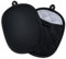 2-Pack Silicone Pot Holders for Kitchen Heat Resistant up to 500°F, Non-Slip Large Hot Pads with Pocket, Trivets for Cooking Baking Hot Pots and Pans, 9.8 x 7.6 Inch (Black)
