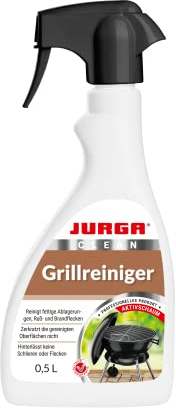 JURGA Grillreiniger Spray 0,5 L, Grill Reinigung, Fettlöser, zur Reinigung von Fett & Eingebranntem & Rußflecken