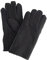 NF NITZSCHE fashion - Lammfell Handschuhe für Herren - 100% Lammfell - warm und kuschelig weich - Farben: braun und schwarz - Winter und Herbst - elegant (schwarz, 9)