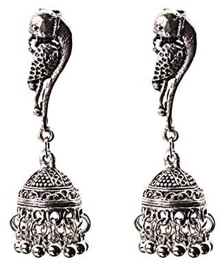 DAOMEI Indien Retro Vogelkäfig Ohrringe Handgefertigt Antik Silber Farbe Tribal Schmuck Boho Hippie Wind Pakistani Muslim Thailand Nepal
