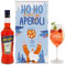 Herz & Heim® Weihnachts-Geschenkset Ho Ho Holy mit 0,7l Aperol und gravierten Glas