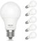 DiCUNO E27 LED Lampe 9W, Kaltweiß 5000K, ersetzt 60W Glühbirne, 806lm, CRI 98 Vollspektrum, kein blaues Licht, A60 Kolbenform, Abstrahlwinkel 220°, ProOE Serie, Flimmerfrei, nicht dimmbar, 6er Pack