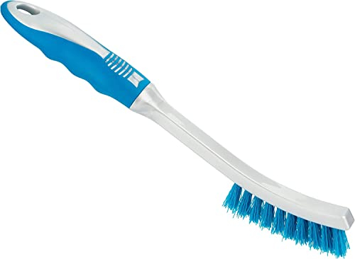 Homeshopa Brosse de nettoyage en plastique pour joints de carrelage avec poils rigides, multifonction pour nettoyer la cuisine et la salle de bain