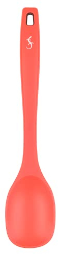 LURCH 240061 Smart Tool Kochlöffel UV ProTech Oberflächenveredelung Silikon mit Nylonkern 28cm, Wild Berry