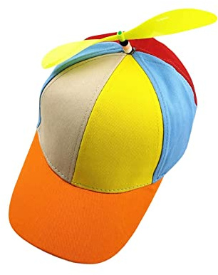 Harilla Bunte Propeller Mütze, Unisex Propeller-Hut, Hubschrauber Propellermütze, Propellerballhut, Dekoration, modische Neuheit, Baseballmütze mit Propeller für Erwachsene, Party-Kostüm