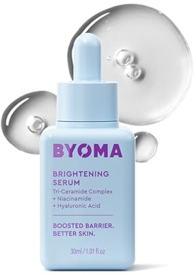 BYOMA Brightening Serum - Barrier Repair Serum - Brightening & Hydrating Face Serum with Hyaluronic Acid, Niacinamide & Ceramides - Hyaluronic Acid Serum For Face, Glowing, Radiant Skin - 1.01 fl. oz
