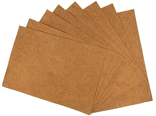 Interdruk - Felt Sheets - DIY Textile Fabrics Craft - 8X A4 Sheets - Brown