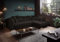Froschkönig24 Pascha Ecksofa 308x192 cm Braun-Grau (Espresso)