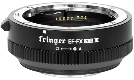 Fringer EF-FX PRO III Fuji Canon EF auf Fuji X Adapter Autofokus Kompatibel mit Canon EOS EF Objektiv auf Fuji X Mount X-T5 X-T4 X-T3 XT2 XT20 XH1 X100V X-Pro3 X-T X-PRO X-T30