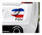 WildeBabsKLBT D13 Föhr Schleswig Holstein Insel Hallig Schrift schwarz Fahne Flagge Wappen Staat Land Karte Form 11cm Hochwertiger Premium Auto-Aufkleber Sticker Decal Autoaufkleber Q37