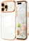 LCHULLE for iPhone 14 Pro Case for Women Girls,Cute Curly Wave Frame Shape Love Heart Pattern Phone Case,Raised Camera Protection Case ​Luxury Plating Shockproof Cover for iPhone 14 Pro 6.1,White