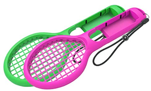 OUKENS Tennisschläger-Controller-Halter, Switch-Tennisschläger Für Mario-Tennisspiele, Abenteuermodell Für Spielekonsolen-Zubehör (grün Und Rosa)(Grün+Rosa)