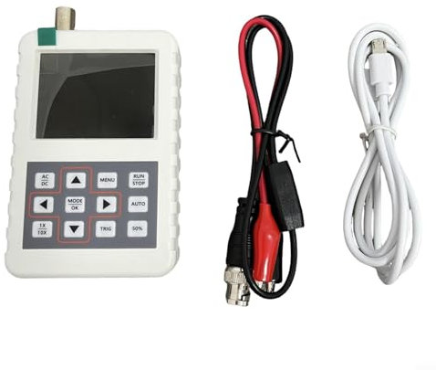 SPORTARC Pro Digitales Oszilloskop, 5 MHz Bandbreite, 20 MSps, Handheld-Oszilloskop-Set mit 6,1 cm Farbdisplay (A)