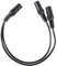 28cm 3.5mm Cable de Audio Estereo del Divisor Y Hembra a Hembra de Doble Negro