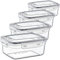 LIVINJA Frischhaltedosen 4er Set 2l, Luftdicht mit Clickverschluss, Transparent Vorratsdosen auslaufsicher ohne schädliche Inhaltsstoffe, Ideal für groÃŸe Mengen, BPA-frei und sicher