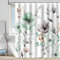 FAIRYGATE Duschvorhang Hochwertig Shower Curtain Duschvorhäng Wasserdichter Anti Schimmel Duschvorhang aus Polyester Stoff Waschbar Badewanne Vorhang mit 12 Duschvorhangringen 180x180cm B9912