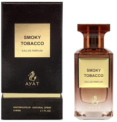 AYAT PERFUMES Dubai Eau de Parfum, 80 ml, orientalischer & fruchtiger Duft, für Damen und Herren, ein sinnlicher, zeitloser und moderner Duft, Unisex (Smoky Tobacco)