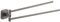 Gedy Tonga Handtuchhalter, Doppelwand, Gun Metall, Edelstahl, 4,7 x 39,1 x 5,8 cm