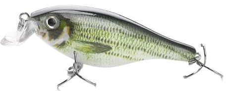 HUFFA 7,5cm 11g Minnow Lures Schwimmende Wobblers Kunstköder Schnuller Crankbait Harte Jerkbait Barsch Angelausrüstung (Classic Color A)