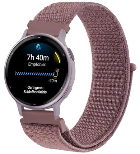 AK für Garmin Vivoactive 5 Armband/Vivoactive 3 Armband, 20mm Quick Release Nylon Ersatzarmband für Garmin Vivoactive 5/Vivoactive 3/Forerunner 55/245/645 Damen Herren