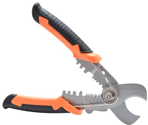 Rainorning Coupe Câble Coaxial 3-en-1, Pince à Dénuder Multifonction, Pince à Sertir