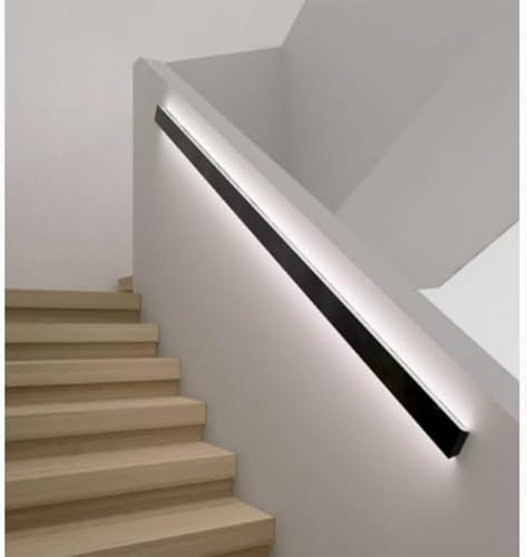 Corrimano per Scale Illuminato a LED, corrimano per Scale Interne Montato a Parete, ringhiere per corrimano con Luce a LED, Bianco-c, 9,9 piedi/300 cm