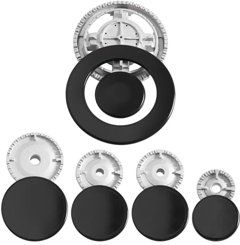 Lot de 10 capuchons pour cuisinière à gaz Sabaf - Couvercle de cuisinière - Chapeau de four - Couronne et capuchon de flamme pour la plupart des brûleurs à gaz