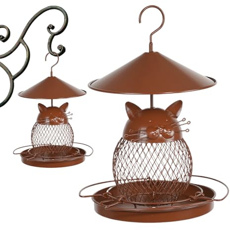 Vogelfutterhäuse Squirrel Proof, Eichhörnchen -Proof -Vogelfutter für Außenbereiche - Dekorative Vogelhäuschen für Outdoors | Spill Proof Finch -Fütterungsstation mit Design für wild lebende Tiere Beo