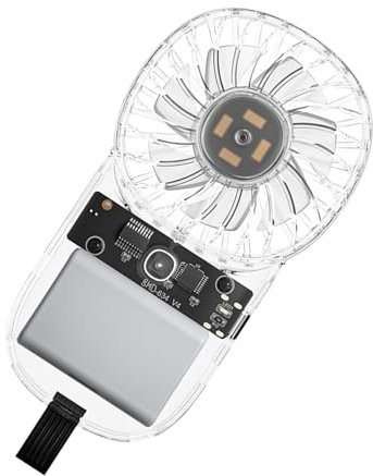 Veasbuu Handheld Fan, Pocket Portable Fan, 2.68x1.1x4.8 Inches USB Rechargeable Transparent Cool Gadget, Mini Cooling Fans for Home, Indoor, Outdoor and Travel