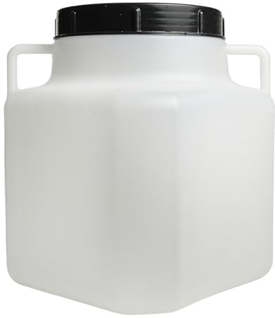 Food-Grade Plastic Barrel with Screw Lid – Fermentation & Storage Container for Food, Water, Pickling, Brewing – Durable & Lightweight, 5L to 40L (Medium - 20L)