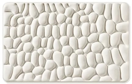 Original la berge tapis de bain tapis de bain galet la berge(Blanc,50*80cm)