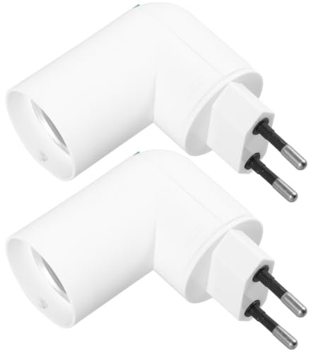 Steckdosenstecker Konverter Lampenfassung E27 Weiß