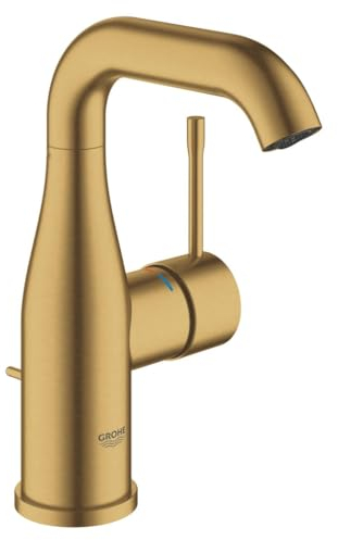 Grohe Essence New Einhebelmischer für Waschbecken, 5,7 l, gebürstet, Cool Sunrise
